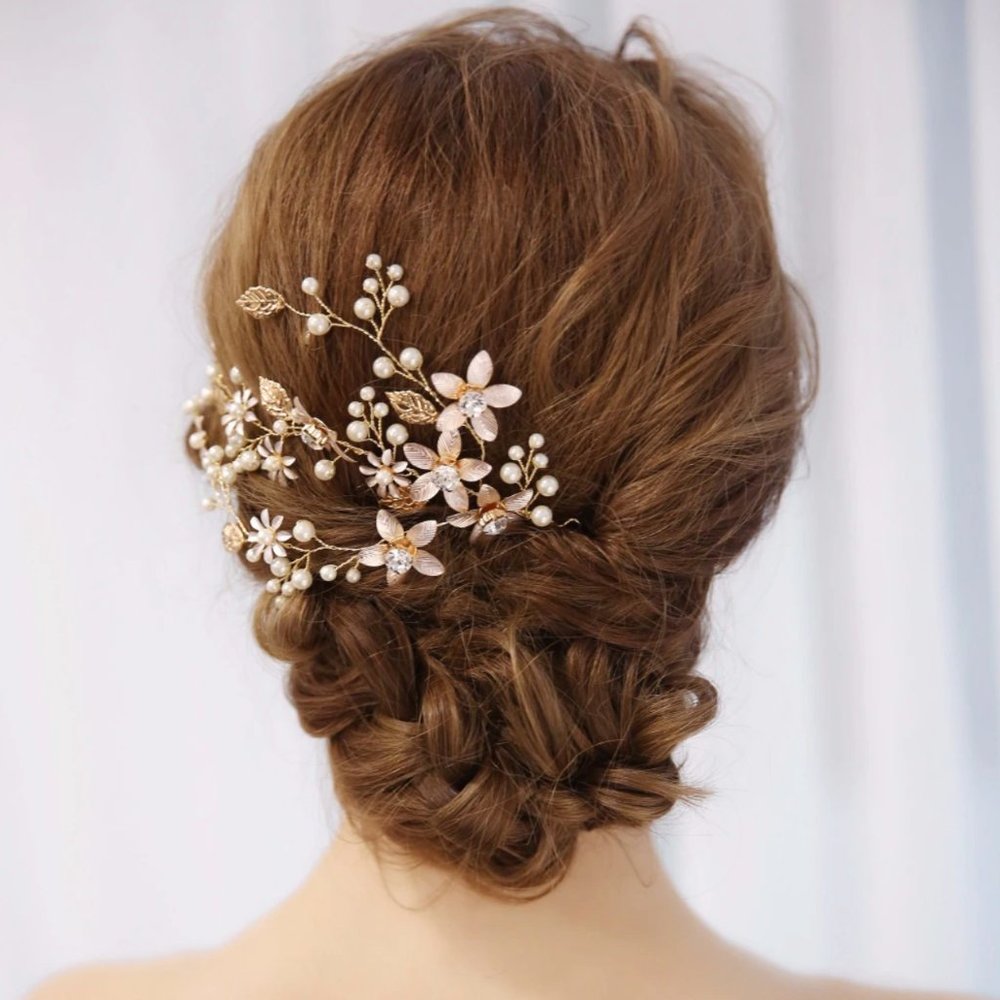 Hand Made Bridal Hair Piece - Picture 3 of 3